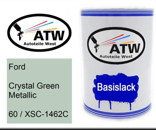 Ford, Crystal Green Metallic, 60 / XSC-1462C: 500ml Lackdose, von ATW Autoteile West.